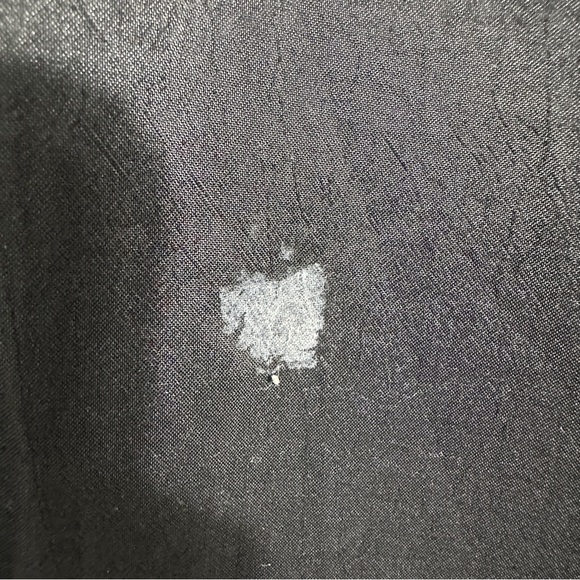 Otello Pelle Rainwear trench coat, size 9/10, black, button close, spring - Picture 15 of 16